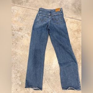 Levi's Straight Leg Jeans in Classic Blue Denim